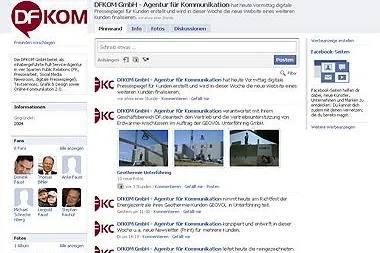 DFKOM informiert jetzt täglich via Facebook über ihre Arbeit Bild: DFKOM informiert jetzt täglich via Facebook über ihre Arbeit