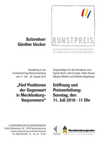 Bild: Kunstpreis der Mecklenburgischen Versicherungsgruppe