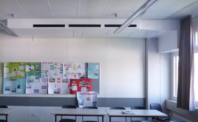 Bild: KLARLUFT – Extraleises dezentrales Schullüftungsgerät für Klassenzimmer