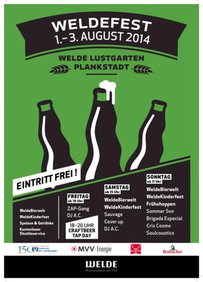 Das WeldeFest vom 1. bis 3. August 2014