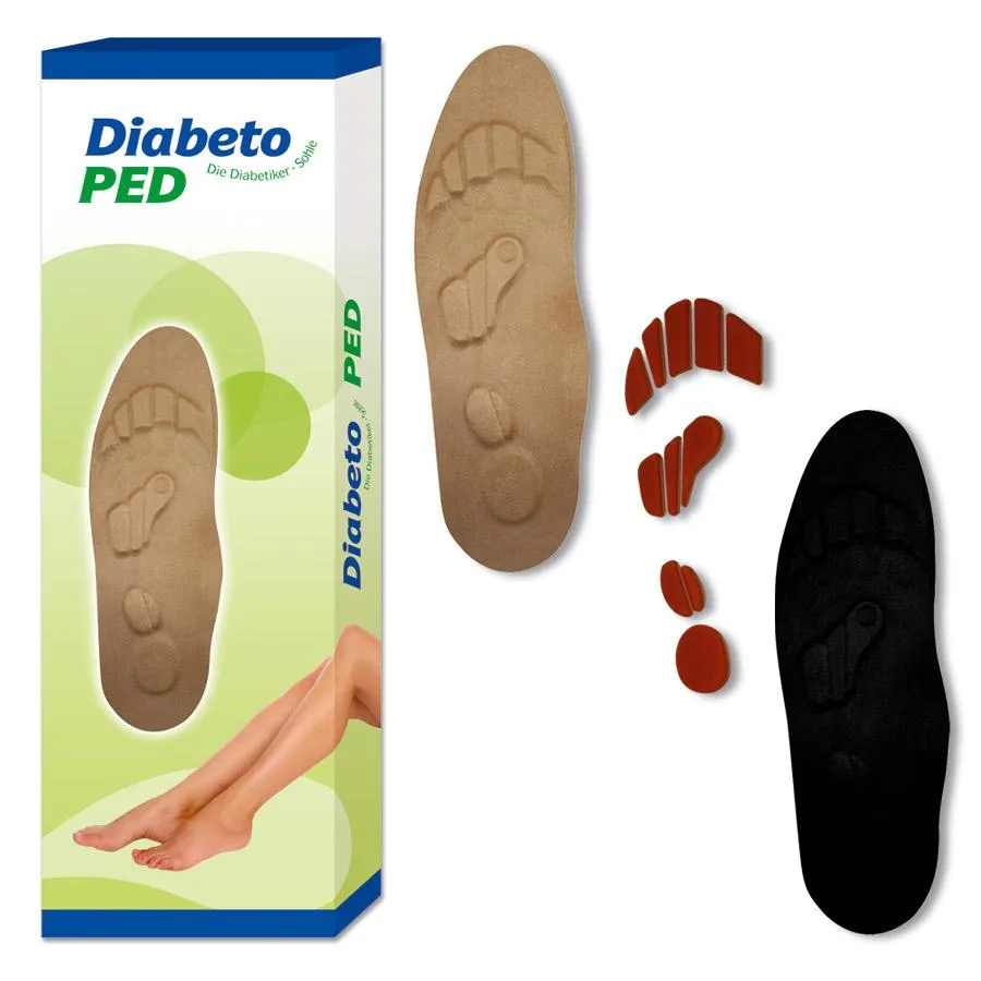 Diabeto PED - Darstellung der einzelnen Sohlenelemente