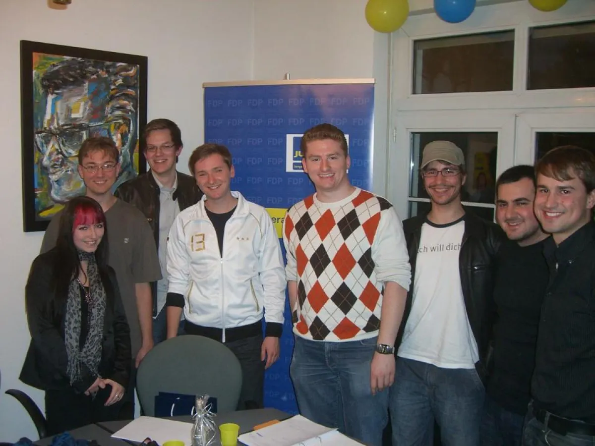 Der neue Kreisvorstand der JuLis Karlsruhe