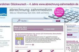 Bild: abrechnung-zahnmedizin.de feiert vierjähriges Jubiläum