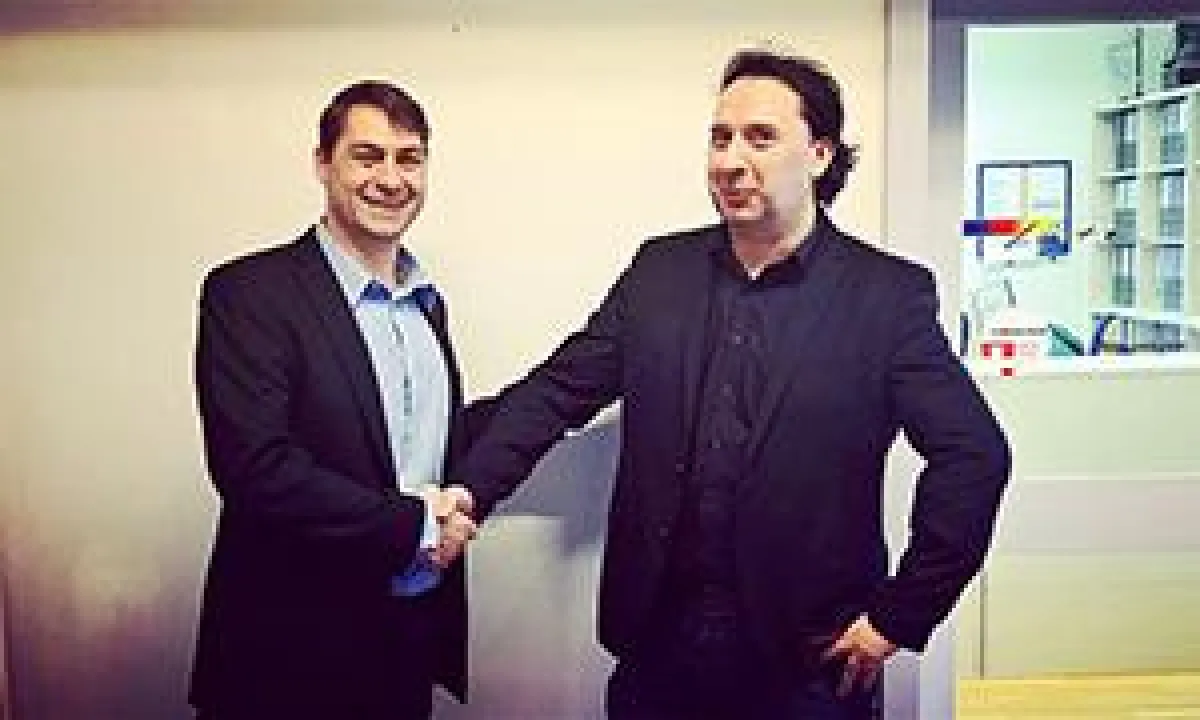 V.l.n.r.: Pascal Tellenbach, Geschäftsführer QPM-Systems und Jens Lewald, Geschäftsführer L & P