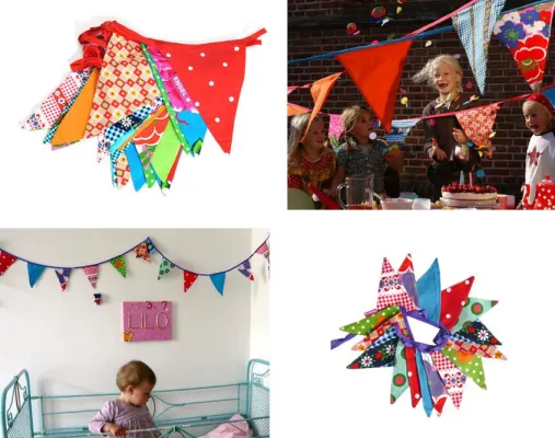 Bild: Krönt, schmückt und macht Freude - Mit Stoffgirlande ENGELPUNT schnell und farbenfroh dekorieren