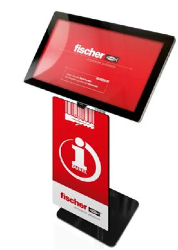 fischer Stele am Point of Sale