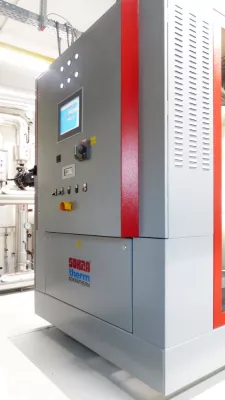 Bild: Innovative Blockheizkraftwerke von SOKRATHERM mit 50 und 260 kW Leistung auf der diesjährigen Hannover Messe