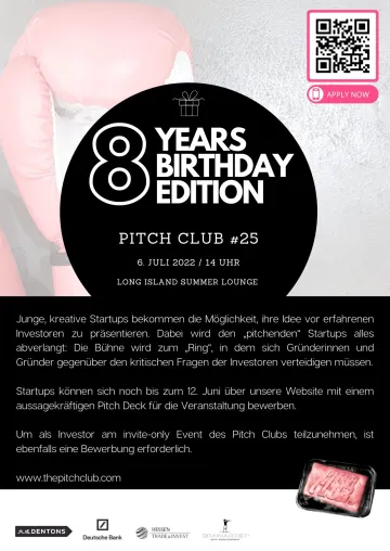 Bild: Pitch Club #25 - 8 YEARS BIRTHDAY EDITION 6. Juli 2022 ab 14 Uhr Frankfurt - Long Island Summer Lounge