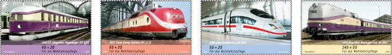 Bild: Mehr als ein guter Zug - Deutsche Eisenbahnen auf neuen Wohlfahrtsmarken