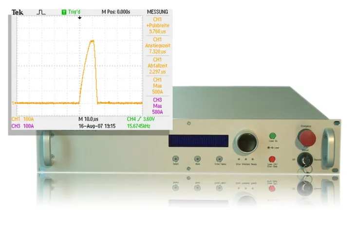 Bild: Hochstrompulser mit 30kW Pulsleistung
