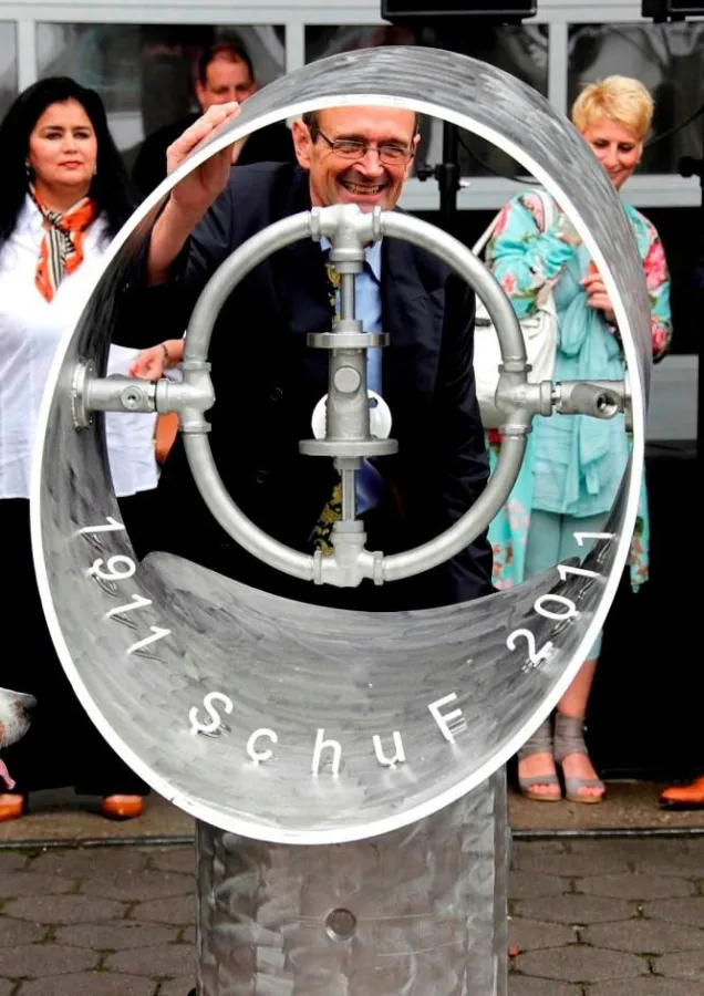 Geschäftsführer der SchuF Gruppe Dr. Frank mit Blick auf die nächsten 100 Jahre SchuF