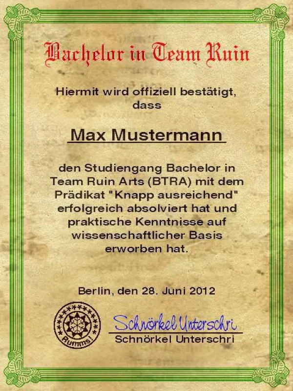 Ist Teamzerstörung zertifizierungsfähig?