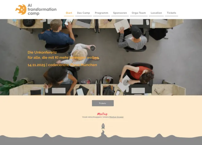 TechDivision ist Partner und Sponsor des AI Transformation Camp 2025 - Gratis-Tickets zu gewinnen Bild: TechDivision ist Partner und Sponsor des AI Transformation Camp 2025 - Gratis-Tickets zu gewinnen