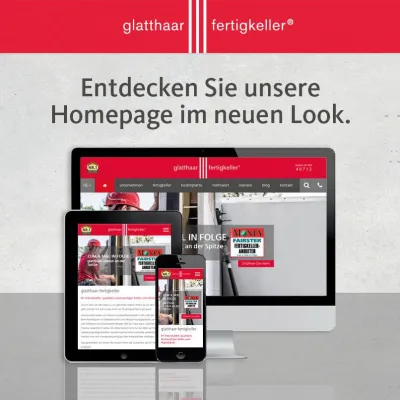 Bild: Relaunch: glatthaar-fertigkeller mit frischem neuen Look im Netz