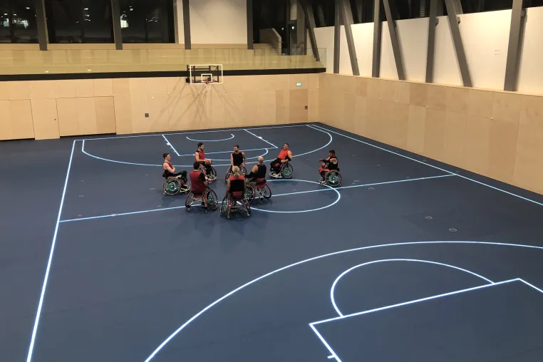 Bild: IWBF Europe erlaubt offizielle Spiele auf dem Sportboden aus Glas von ASB GlassFloor