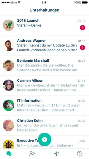 Bild: Business Messenger ginlo @work bietet Sicherheit bei voller Datenhoheit