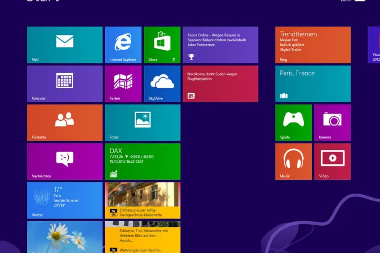 Vorreiter beim Verkaufsstart von Windows 8: App von immowelt.de eine der ersten im Windows Store Bild: Vorreiter beim Verkaufsstart von Windows 8: App von immowelt.de eine der ersten im Windows Store