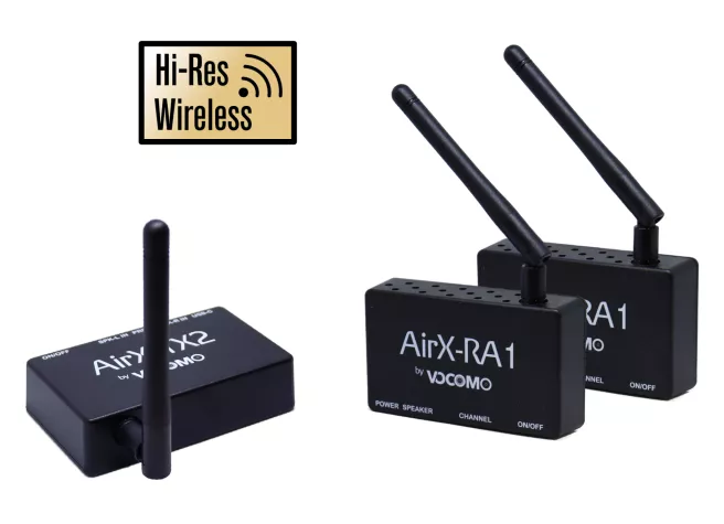 Das AirX HiRes-Audio-Funksystem von VOCOMO - drahtloses Heimkinovergnügen ohne Kompromisse Bild: Das AirX HiRes-Audio-Funksystem von VOCOMO - drahtloses Heimkinovergnügen ohne Kompromisse