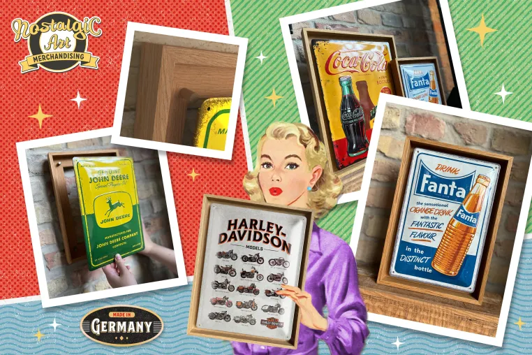 Bild: Aus Garage wird Galerie: Nostalgic-Art präsentiert den N-Frame®