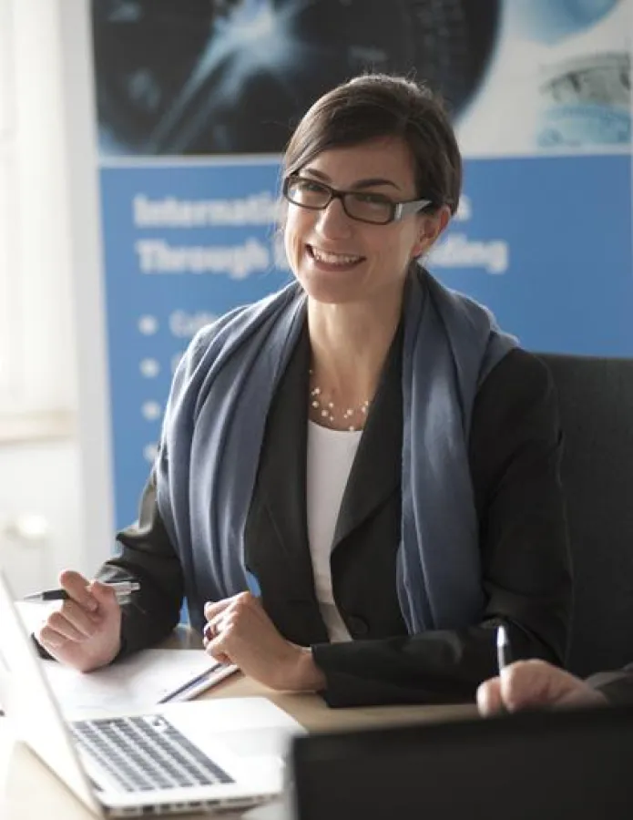 Programmteilnehmerin eines interkulturellen Trainerworkshops