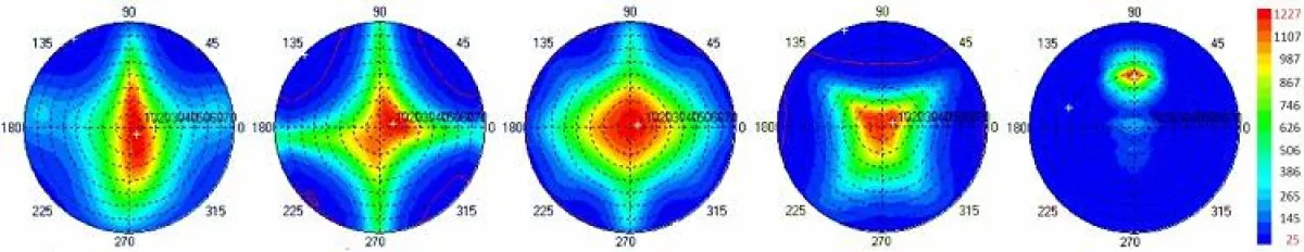 Polardarstellungen von Blickwinkelmessungen (c) Wammes & Partner GmbH