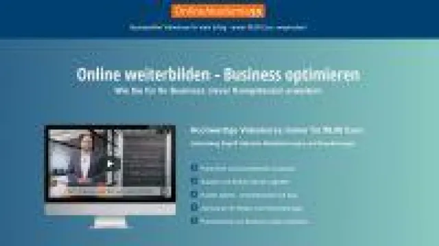 Bild: OnlineAkademie99 - Business-Videokurse für Finanzdienstleister