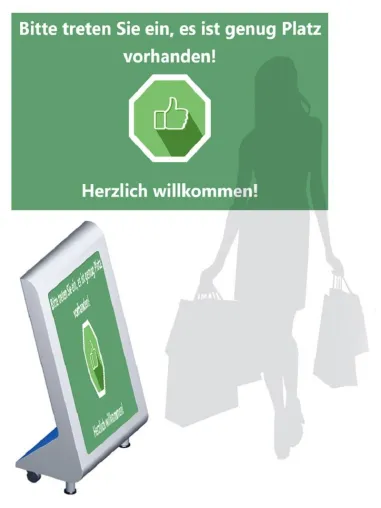 Infektionsgefahr minimieren: WES Electronic bietet digitalen Personenzähler an Bild: Infektionsgefahr minimieren: WES Electronic bietet digitalen Personenzähler an