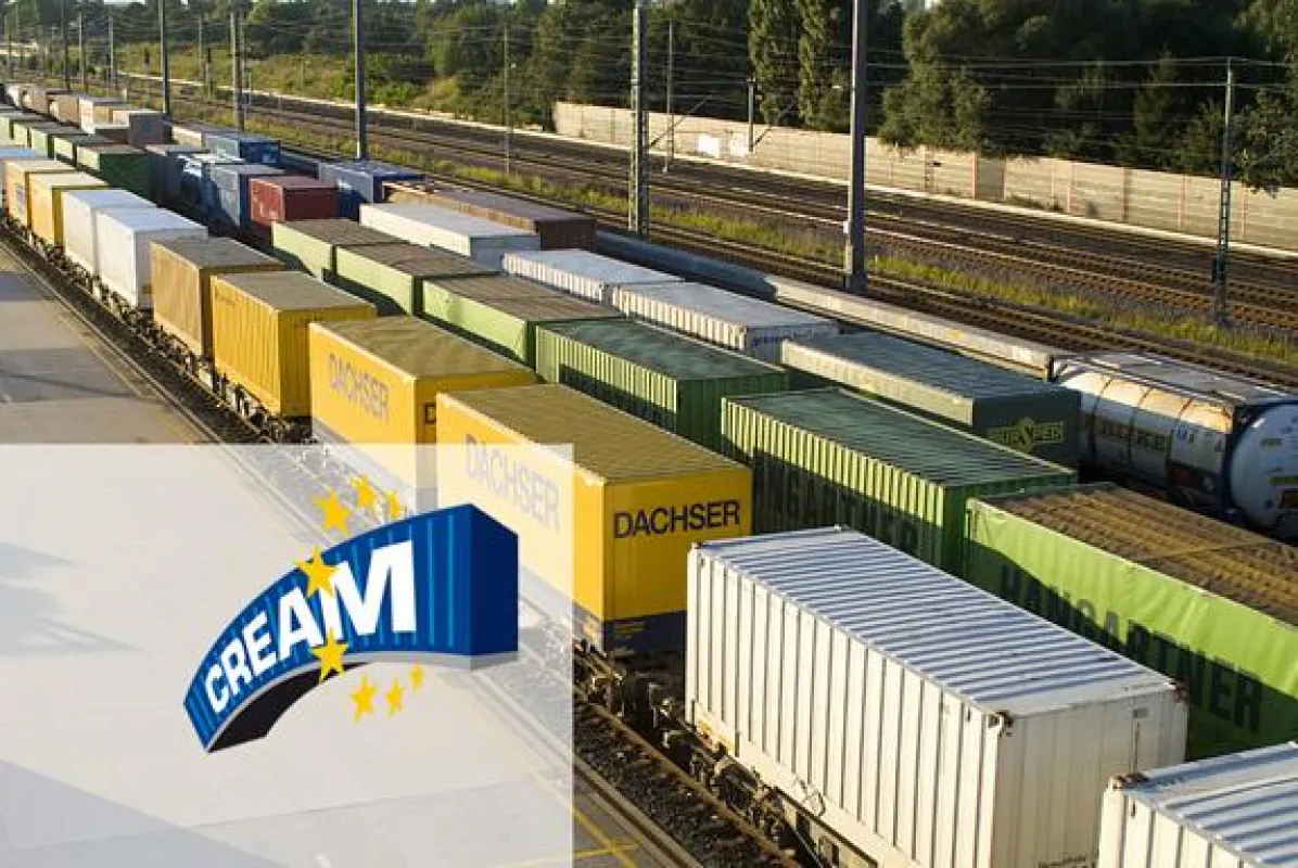 Das Projekt CREAM ist kofinanziert von der Europäischen Kommission. Foto: Kombiverkehr