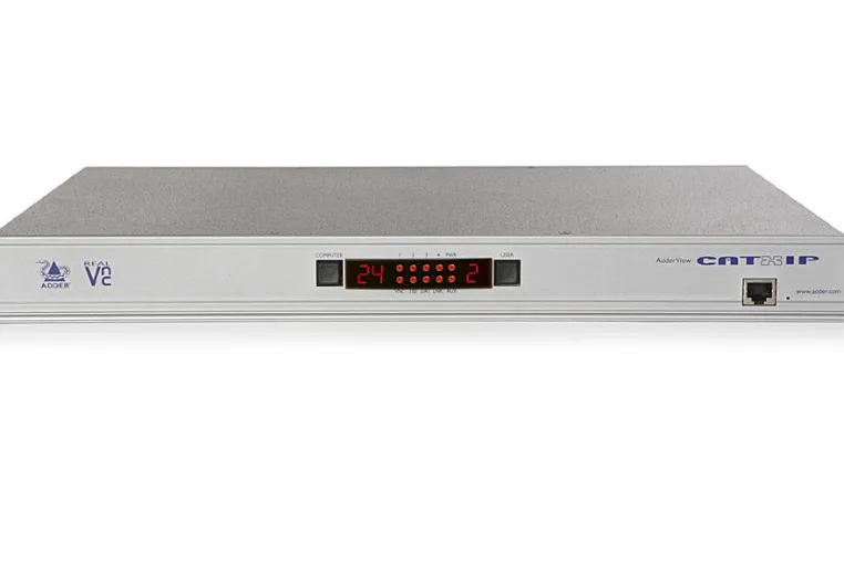 Bild: CAT5-basierter Multi-Plattform KVM-Switch mit IP-Fernzugriff  und Audio