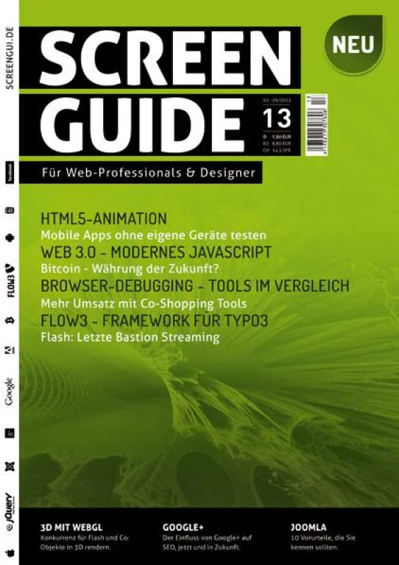 Titelseite der ersten Ausagbe der Screenguide