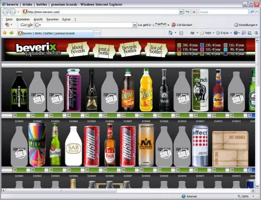 Bild: beverix.com - Das vielleicht größte Getränkeregal der Welt