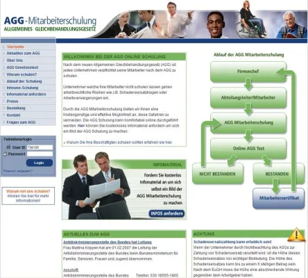 Bild: AGG-Mitarbeiterschulung.de – Innovative AGG Online Schulung geht online