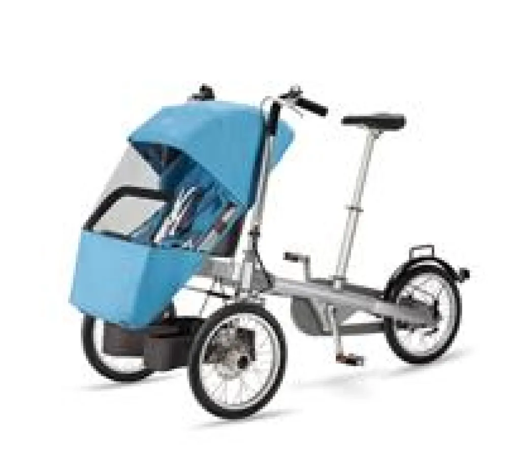 Der Taga mit Regenschutz