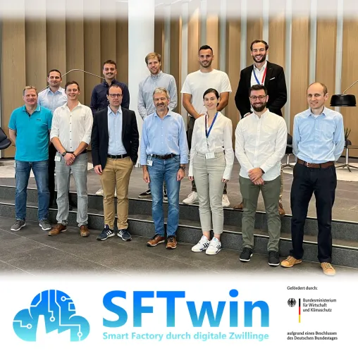 Bild: SFTwin- Smart Factory durch digitale Zwillinge und systematische Weiterbildung in der Fahrzeugindustrie 