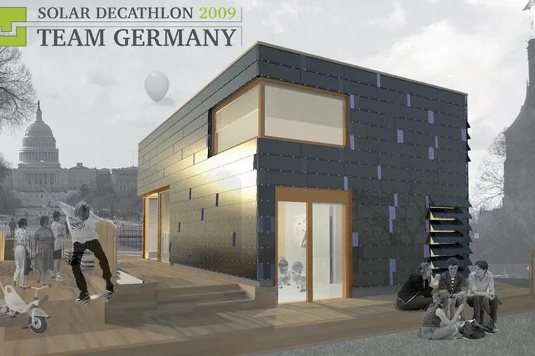 Bild: Glunz unterstützt Universität Darmstadt beim Solar Decathlon 2009