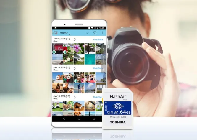 Bild: Toshiba Memory Europe präsentiert App-Update für Wireless-SD-Speicherkarten FlashAir W-04