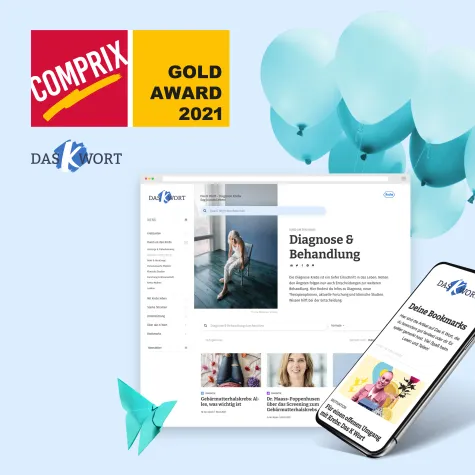 COMPRIX Award: Gold für cyperfection & Roche Pharma Bild: COMPRIX Award: Gold für cyperfection & Roche Pharma