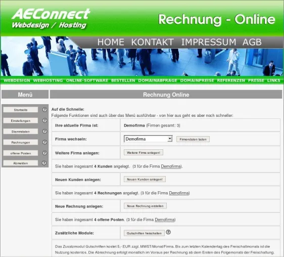 Inklusive Support per Email: kostenlose und flexible Rechnungserstellung durch frei definierbare Standardtexte für Kleinunternehmen und Gewerbebetreibende Bild: Inklusive Support per Email: kostenlose und flexible Rechnungserstellung durch frei definierbare Standardtexte für Kleinunternehmen und Gewerbebetreibende