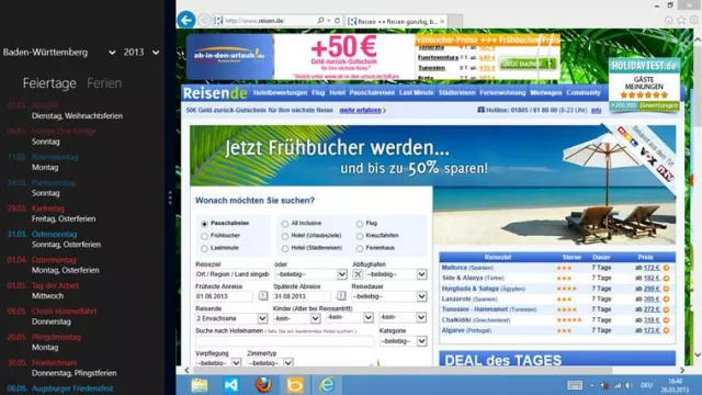 Bild: Feiertage und Schulferien-App auch für Windows 8
