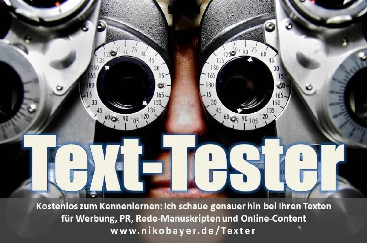 Kostenloser Text-Test bei Werbung, PR, Reden und Online-Content