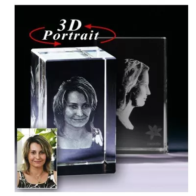 3D Portrait in Glas ist die neue Dimension des bekannten Foto in Glas Bild: 3D Portrait in Glas ist die neue Dimension des bekannten Foto in Glas