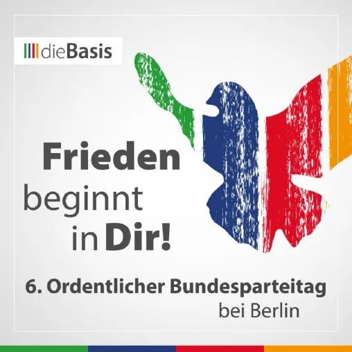 Bild: 6. Ordentlicher Bundesparteitag der Partei dieBasis in Blankenfelde-Mahlow
