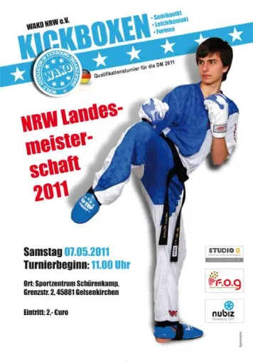 Kickboxen: NRW Landesmeisterschaft 2011 in Gelsenkirchen Bild: Kickboxen: NRW Landesmeisterschaft 2011 in Gelsenkirchen