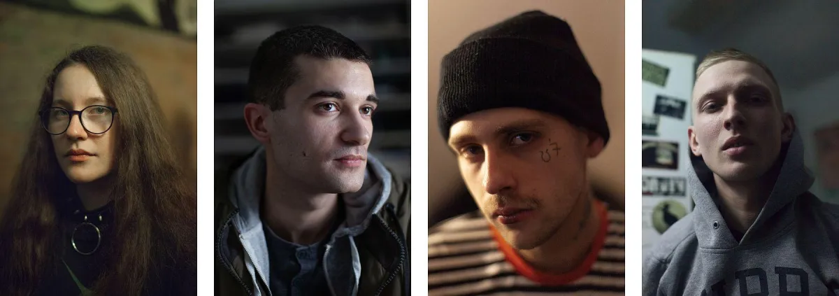 Rebecca Unz: Sensibelchen (Ausw.), v.l.n.r.: Magdalena, Nils, Pascal, Tommi, 2018/2019 ©Rebecca Unz