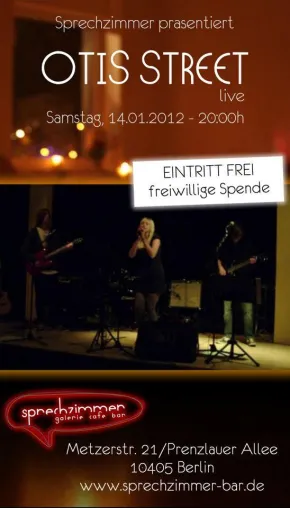 Bild: Berlin Pop/Rock-Band "OTIS Street" Live im Sprechzimmer Berlin