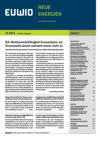 IEA: Wettbewerbsfähigkeit Erneuerbarer am Strommarkt nimmt weltweit immer mehr zu Bild: IEA: Wettbewerbsfähigkeit Erneuerbarer am Strommarkt nimmt weltweit immer mehr zu