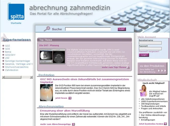 Bild: Für eine vollständige Abrechnung: abrechnung-zahnmedizin.de