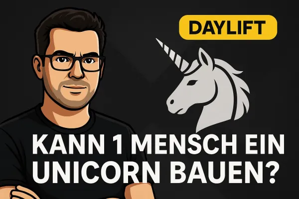 Bild: "Ein Mensch. Eine KI. Ein Unicorn?" – Damian Gorzkulla startet Selbstexperiment mit KI-Plattform daylift.io