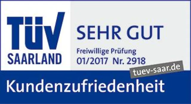 Bild: Baufinanzierung mit TÜV zertifizierter Kundenzufriedenheit