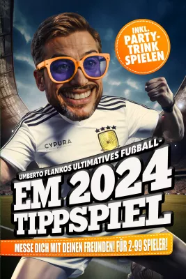 Bild: Ultimativer Spielspaß zur Fußball-EM 2024: Umberto Flanko präsentiert das Must-Have Tippspiel-Mitmachbuch
